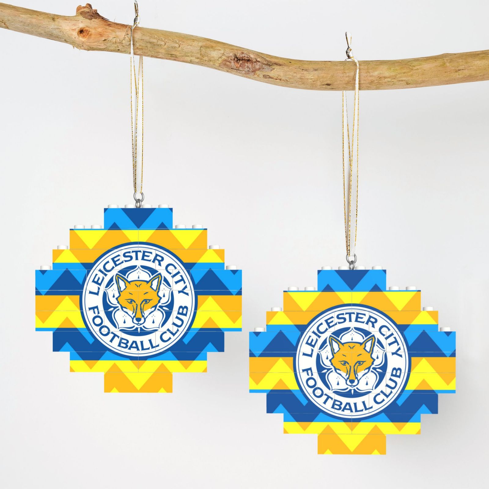 Leicester City Building Block Puzzle Ornament BBP2111 - Soccerfana