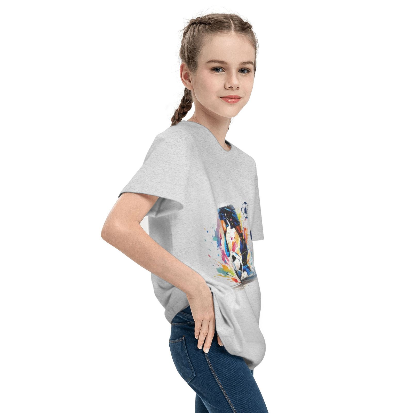 Kid's France EURO 2024 Teenage T-shirt TET1755 - Soccerfana