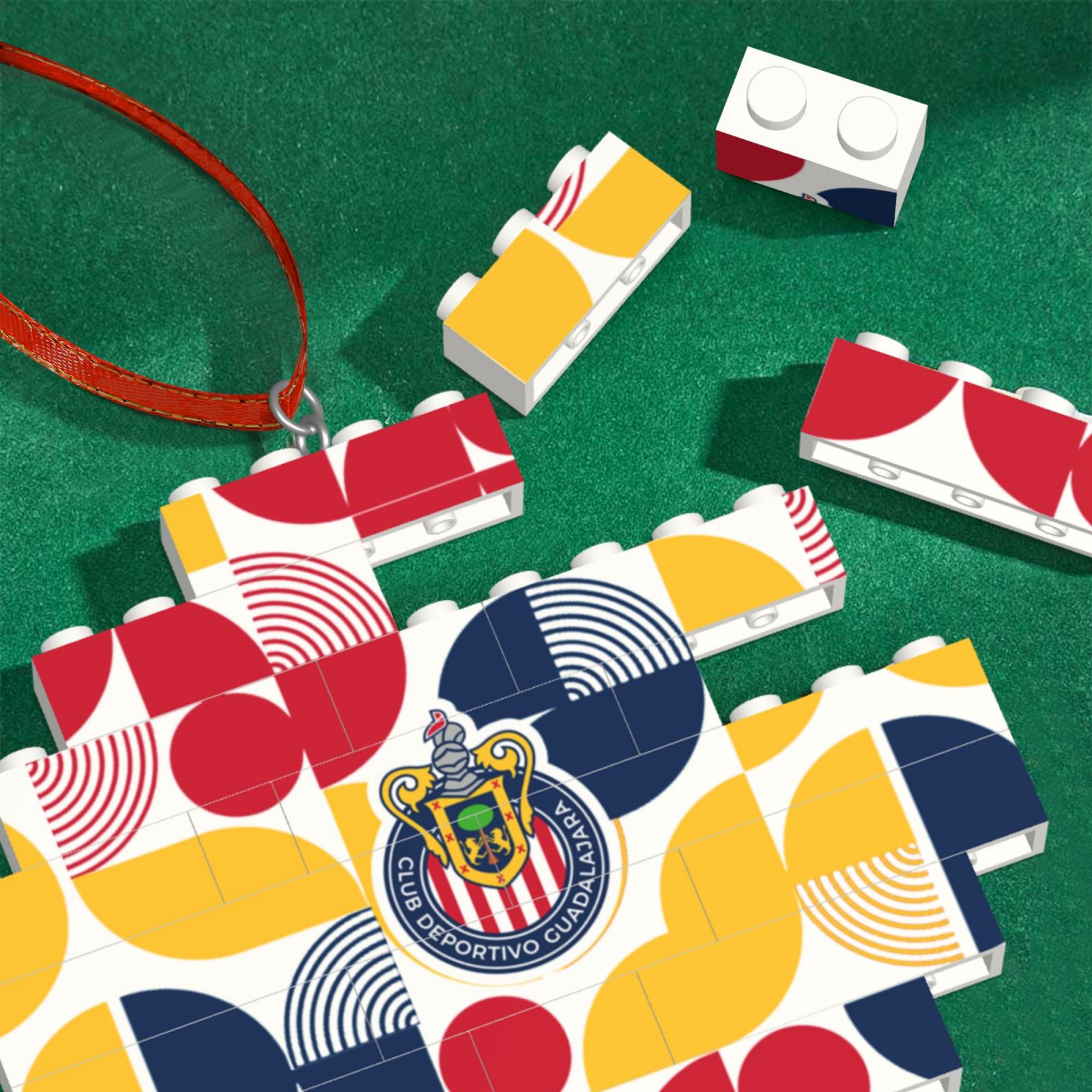Chivas Building Block Puzzle Ornament BBP1998 - Soccerfana