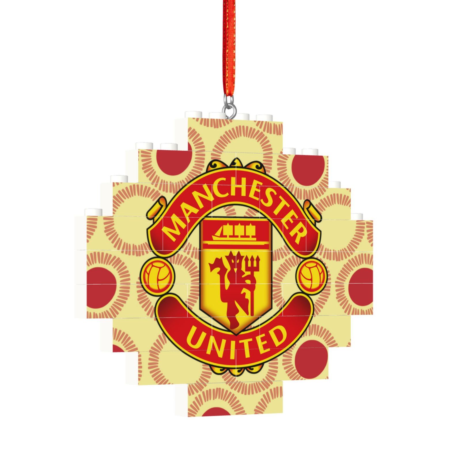 Manchester United Building Block Puzzle Ornament BBP2172 - Soccerfana