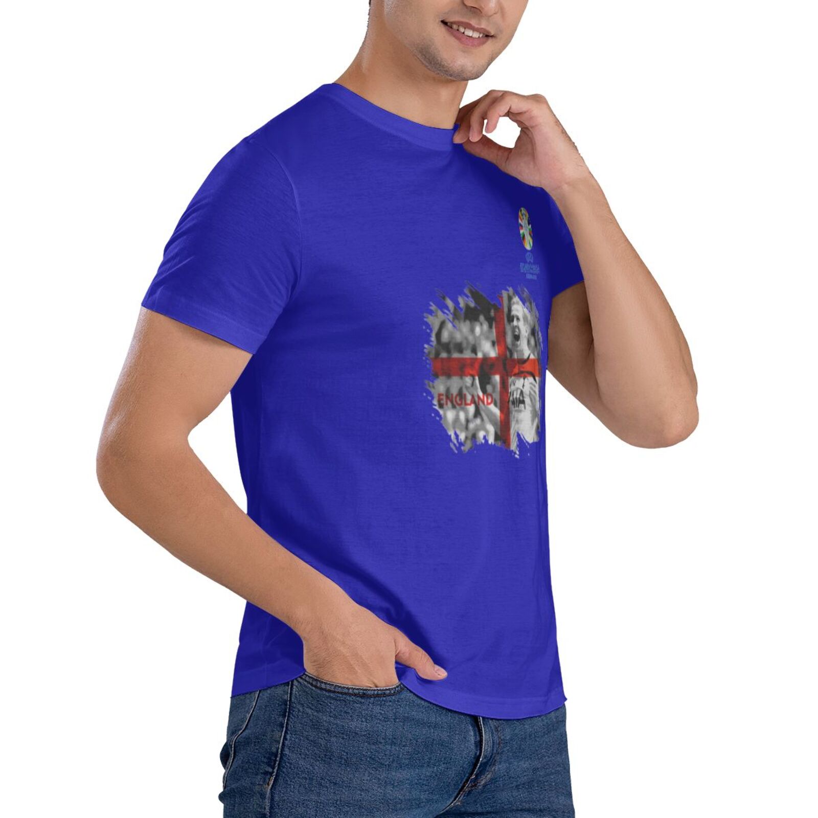 Men's England EURO 2024 Basic Short Sleeve T-Shirt BST1713 - Soccerfana