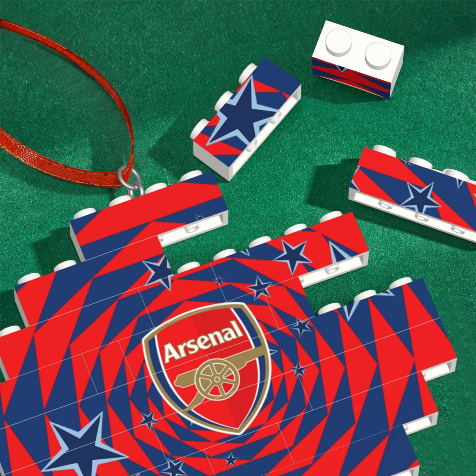Arsenal Building Block Puzzle Ornament BBP1985 - Soccerfana