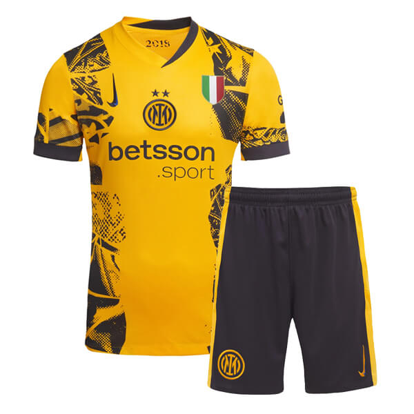 Kid's Inter Milan Third Jersey+Shorts 2024/25 - Soccerfana