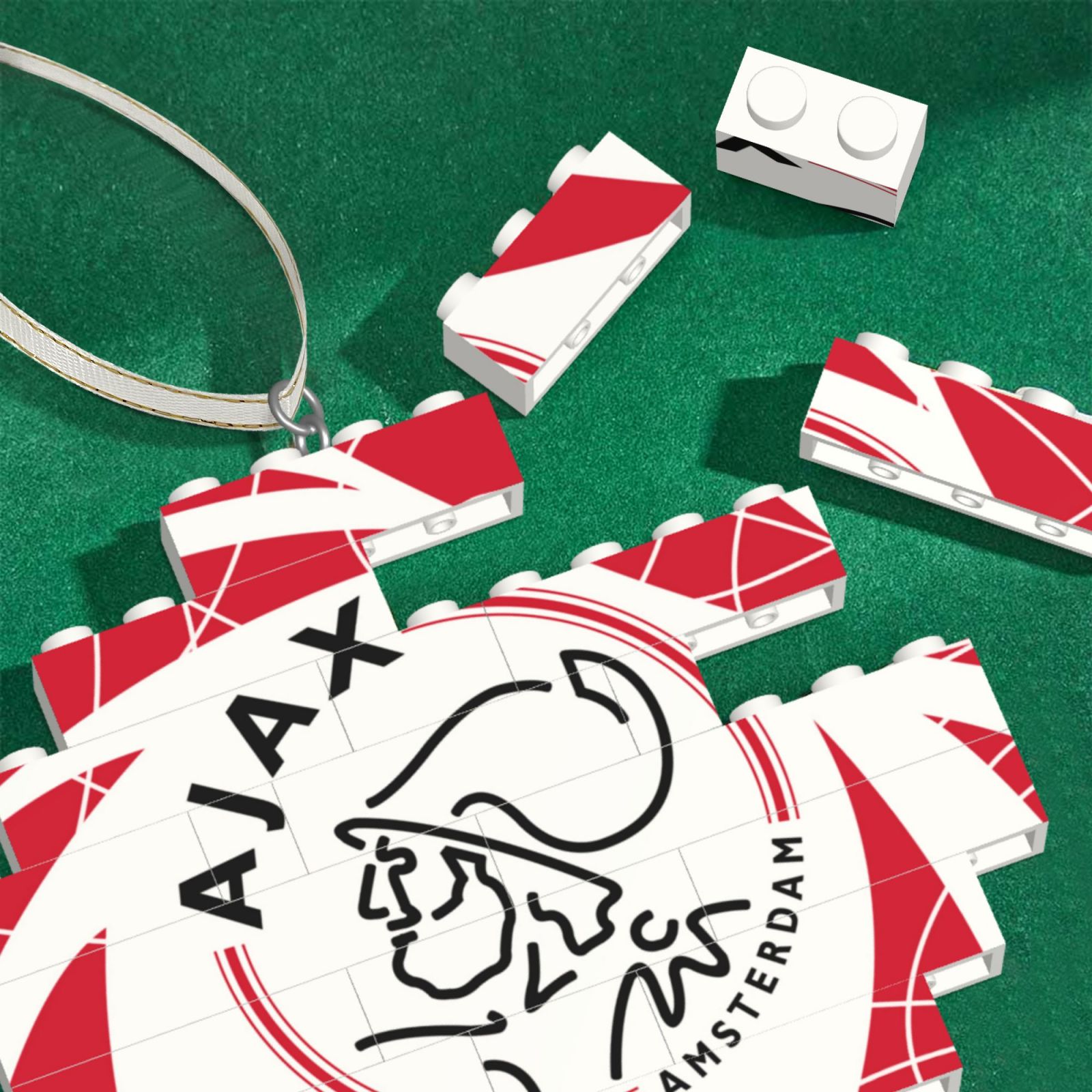 AJAX Building Block Puzzle Ornament BBP2179 - Soccerfana