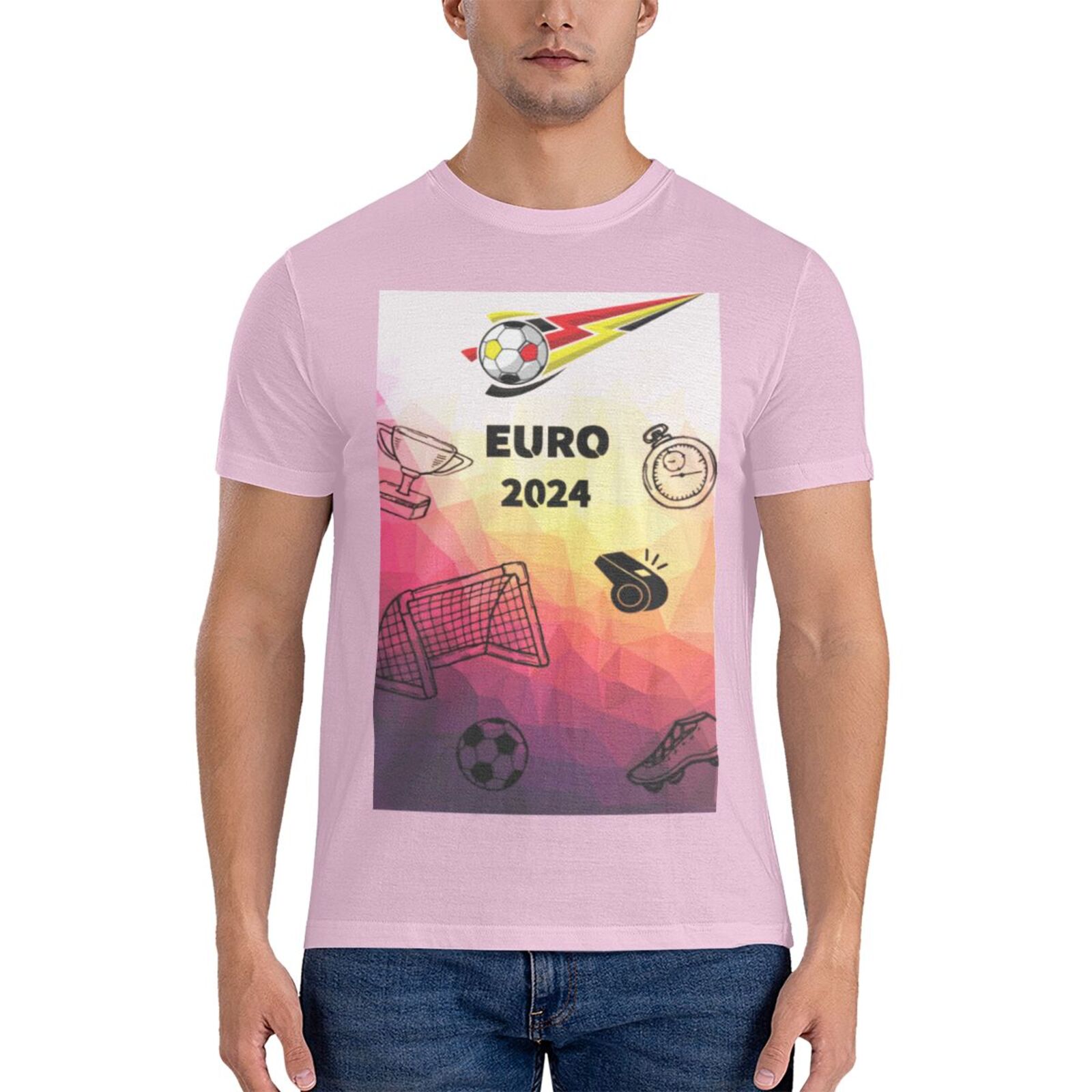 Men's Germany EURO 2024 Basic Short Sleeve T-Shirt BST1771 - Soccerfana