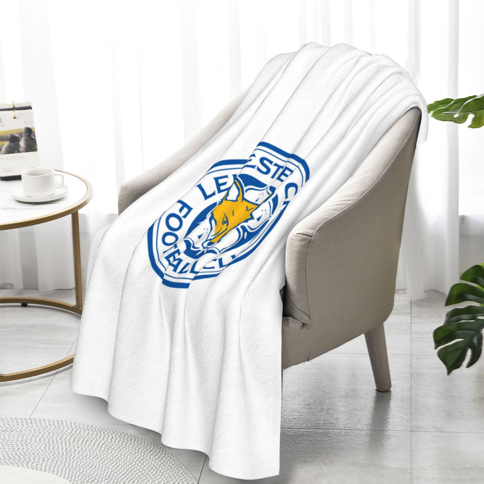 Leicester City Flannel Blanket FLB1576 - Soccerfana