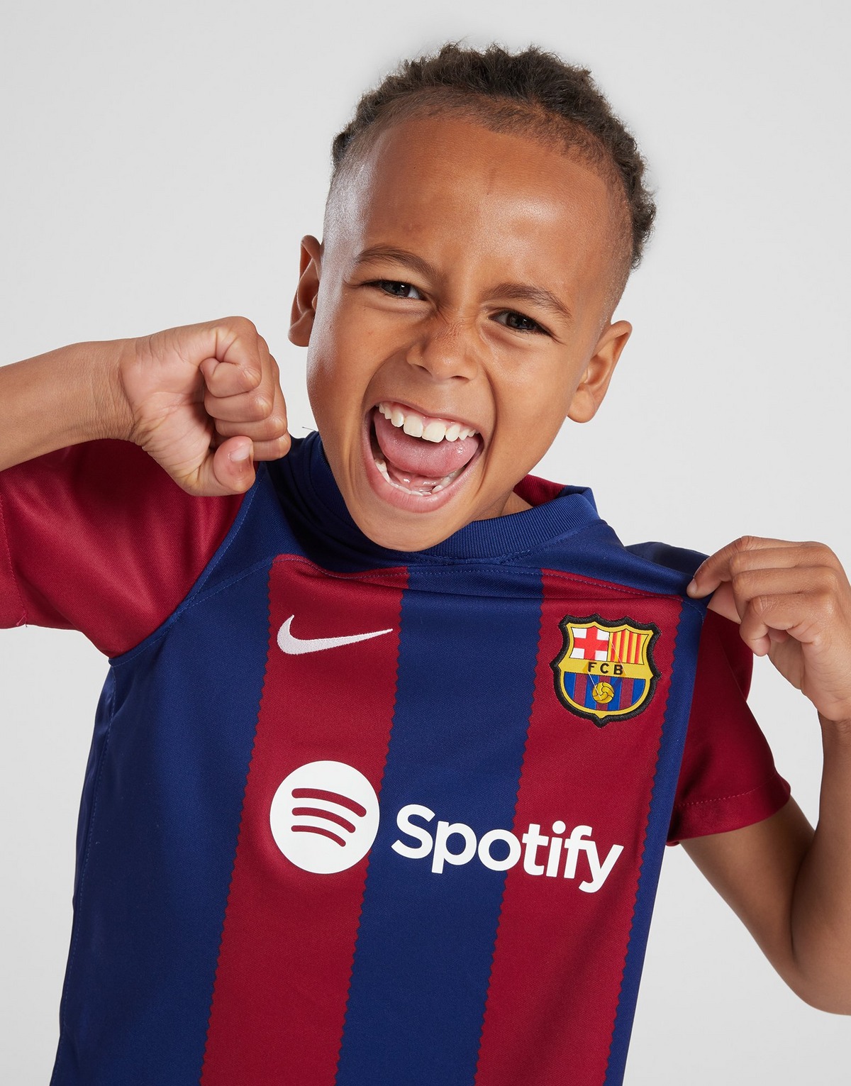 Kid's Barcelona Home Jersey+Shorts 23/24 - Soccerfana