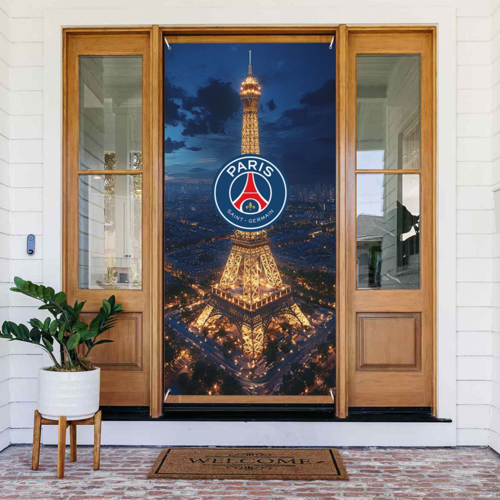 Paris Saint-Germain Door Cover Decorated Banner DCB2819 - Soccerfana