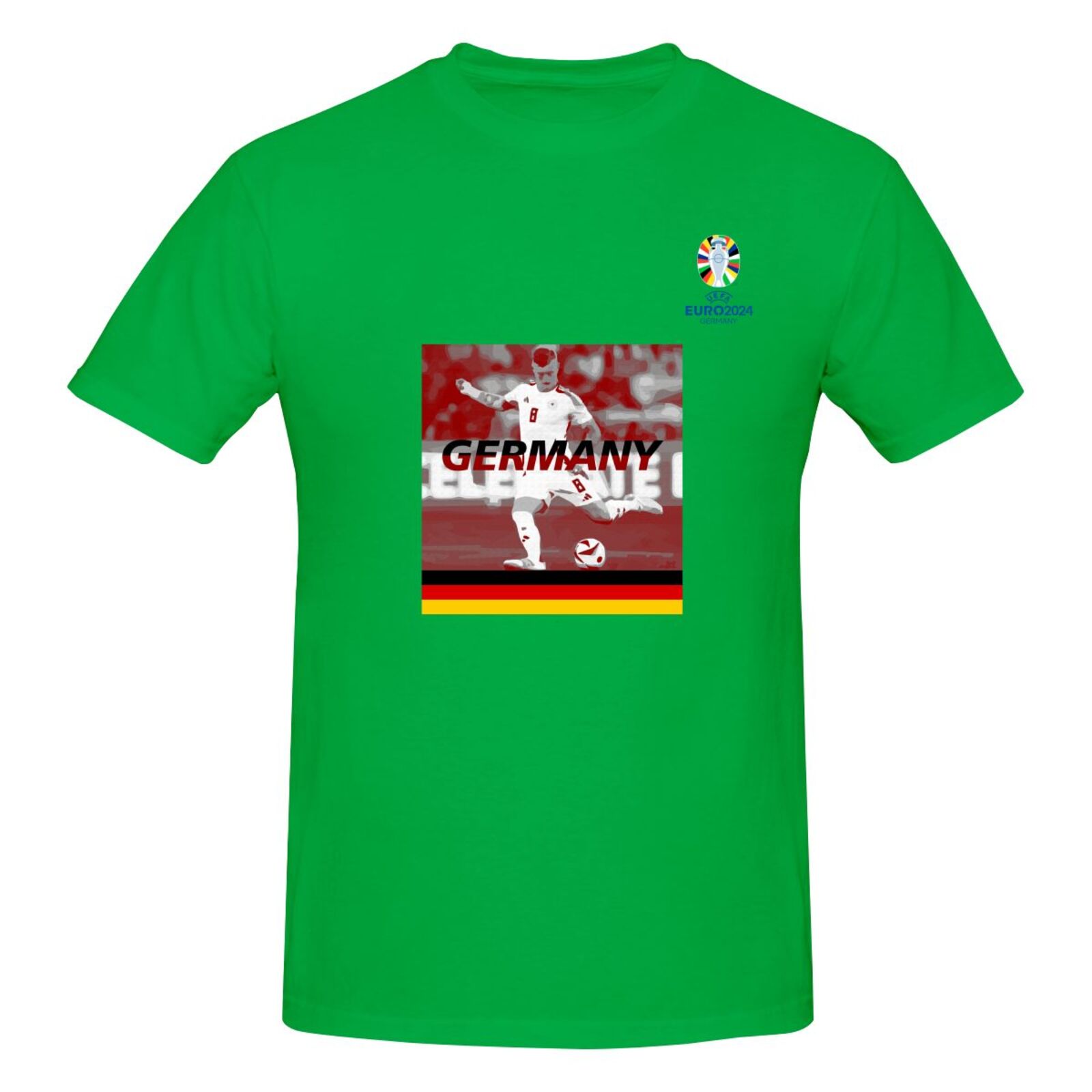 Men's Germany EURO 2024 Basic Short Sleeve T-Shirt BST1704 - Soccerfana