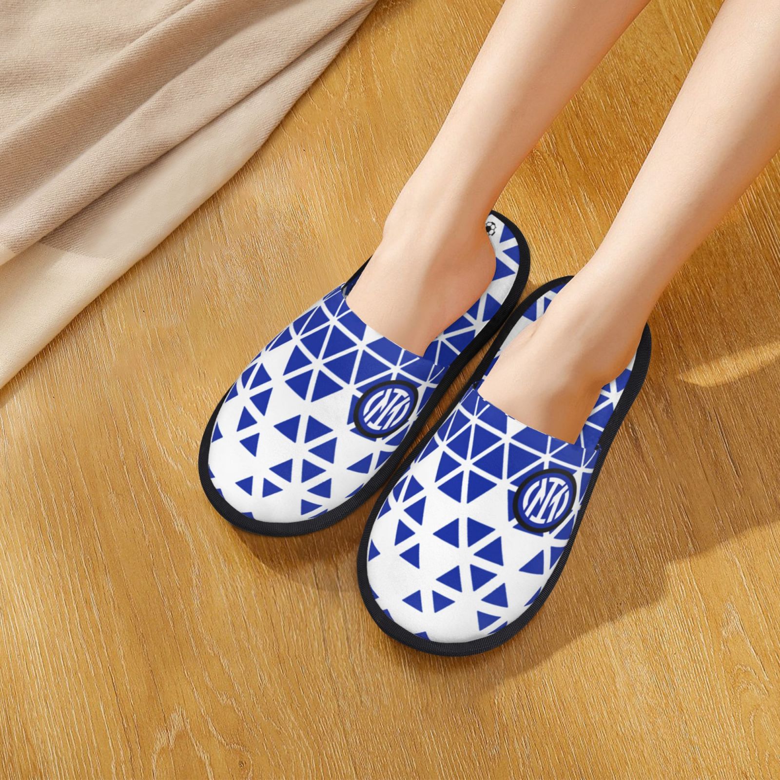 Inter Milan Cotton Slippers FSP2339 - Soccerfana