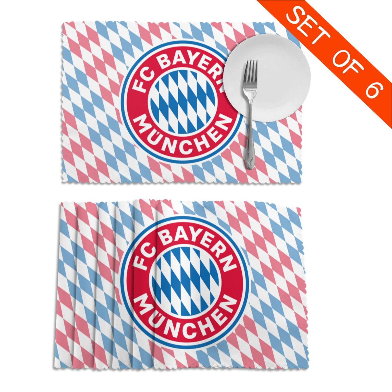 Bayern Munich Placemat Set Of 6 PFD2085 - Soccerfana
