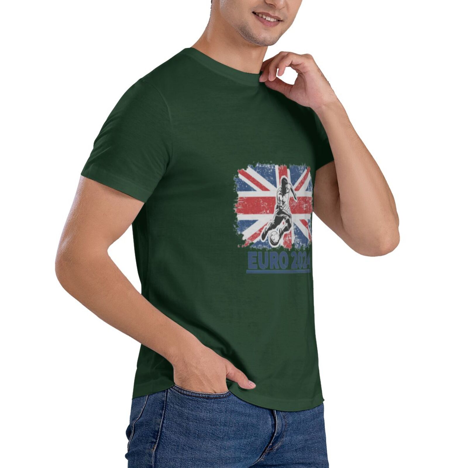 Men's England EURO 2024 Basic Short Sleeve T-Shirt BST1750 - Soccerfana