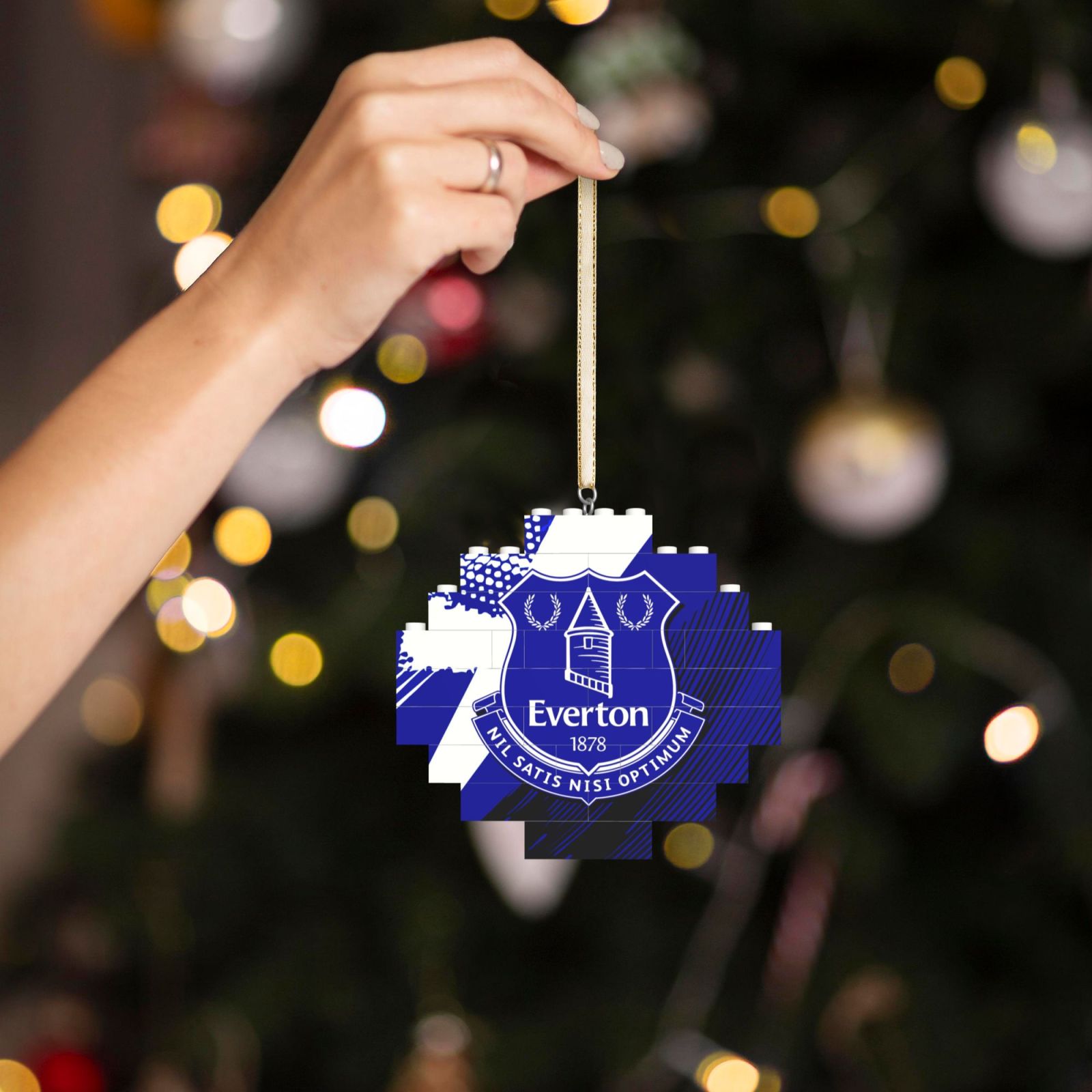 Everton Building Block Puzzle Ornament BBP2169 - Soccerfana