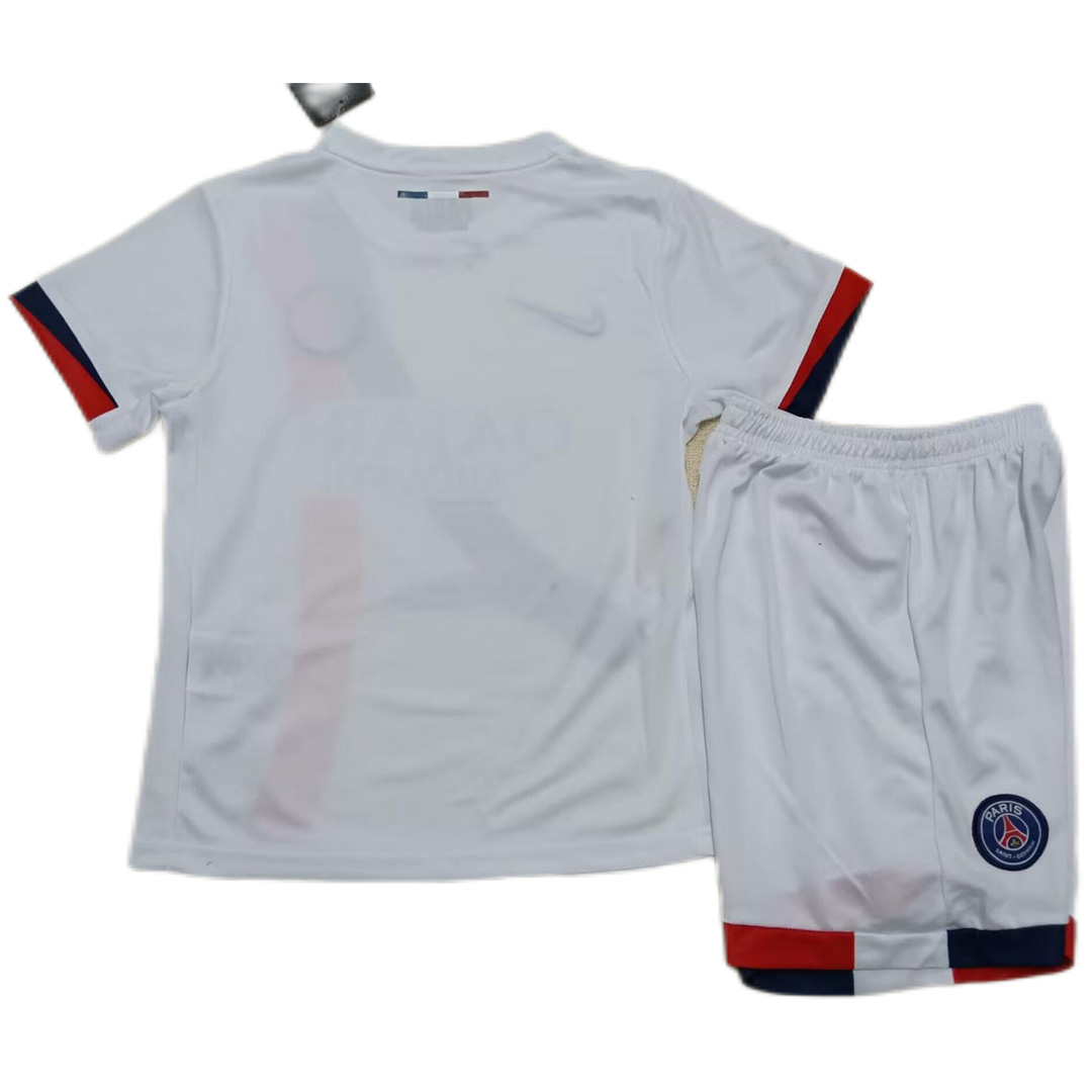 Kid's Paris Saint-Germain Away Jersey+Shorts 2024/25 - Soccerfana