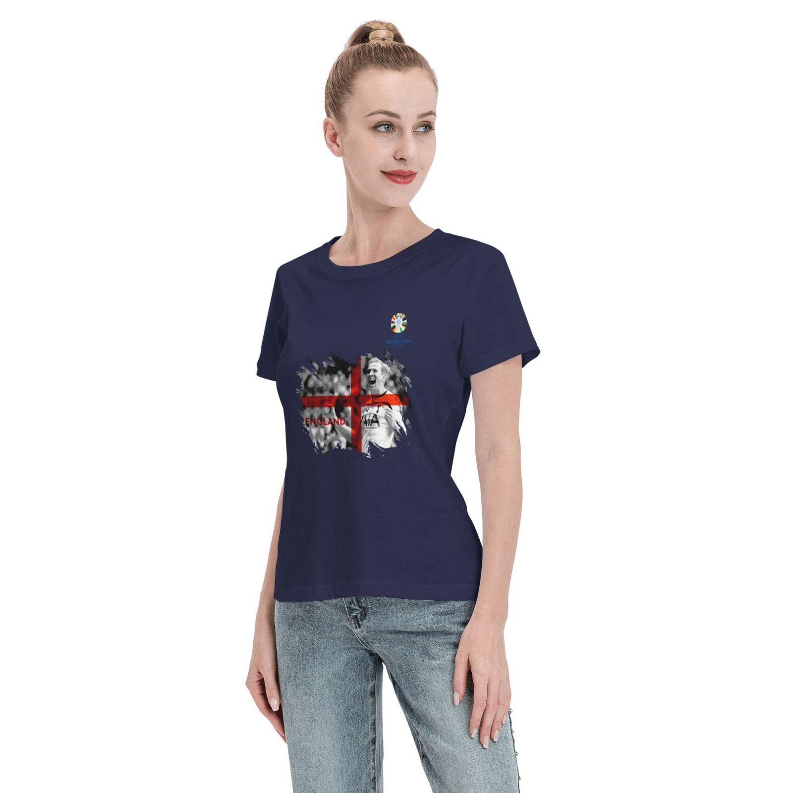 Woman's England EURO 2024 Basic Short Sleeve T-Shirt WBT1712 - Soccerfana