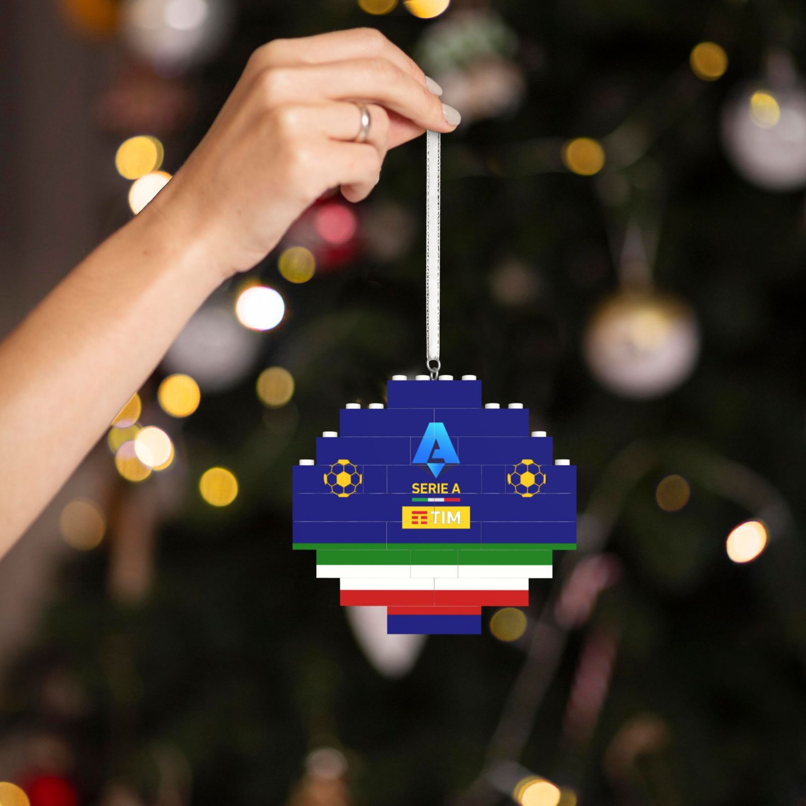 Italy Football League Building Block Puzzle Ornament BBP2024 - Soccerfana