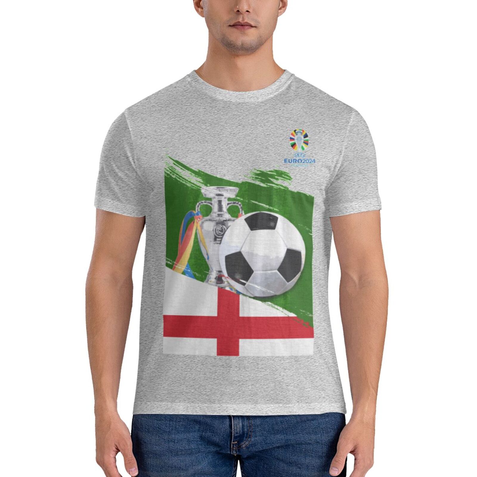 Men's England EURO 2024 Basic Short Sleeve T-Shirt BST1681 - Soccerfana