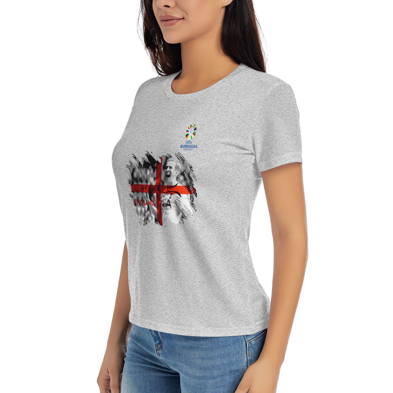 Woman's England EURO 2024 Basic Short Sleeve T-Shirt WBT1712 - Soccerfana