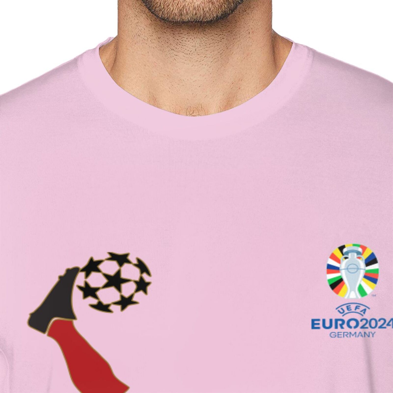 Men's Spain EURO 2024 Basic Short Sleeve T-Shirt BST1724 - Soccerfana
