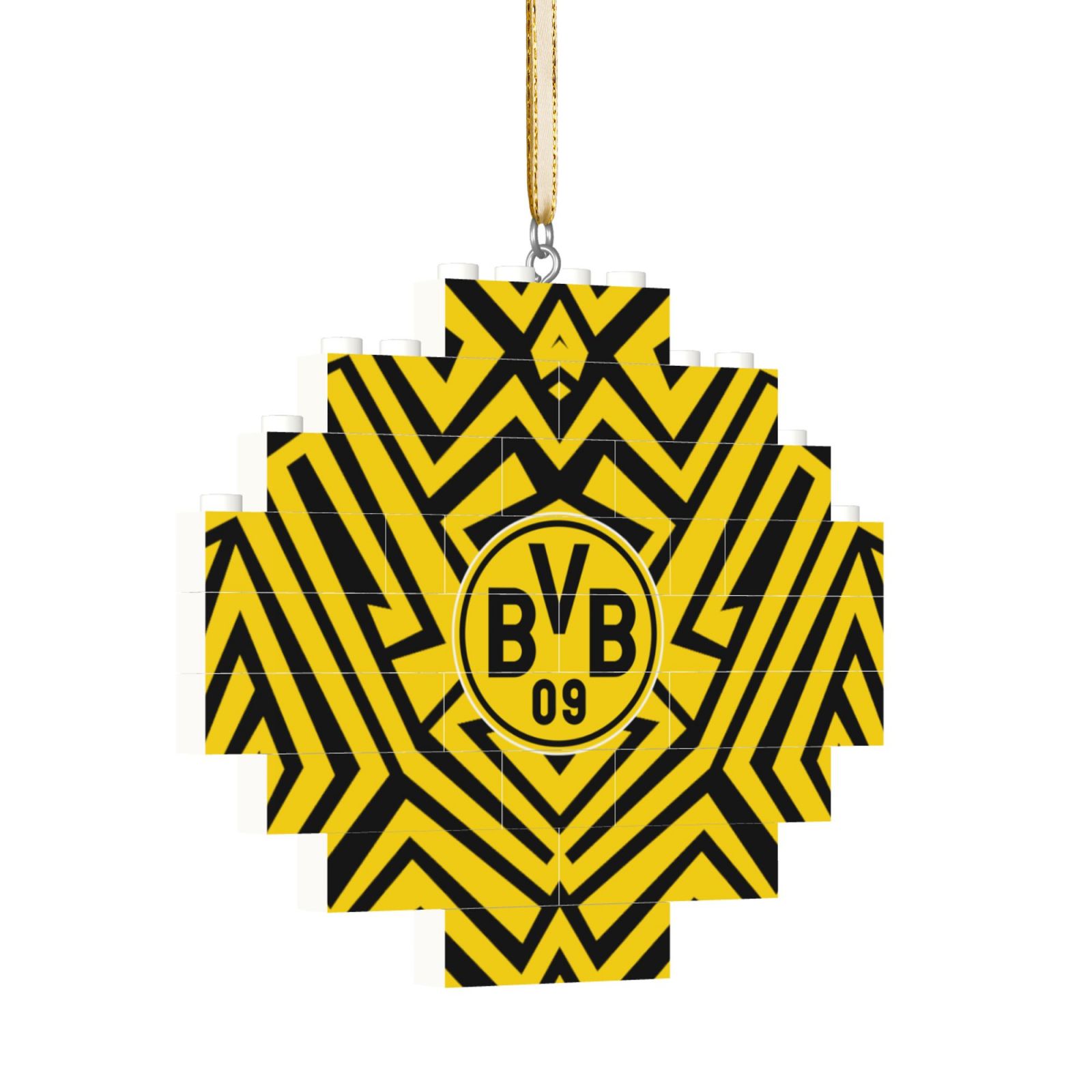 Borussia Dortmund Building Block Puzzle Ornament BBP2013 - Soccerfana