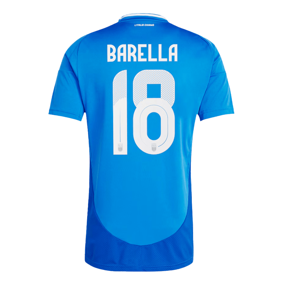 Nicolo Barella #18 Italy Home Jersey EURO 2024 - Soccerfana