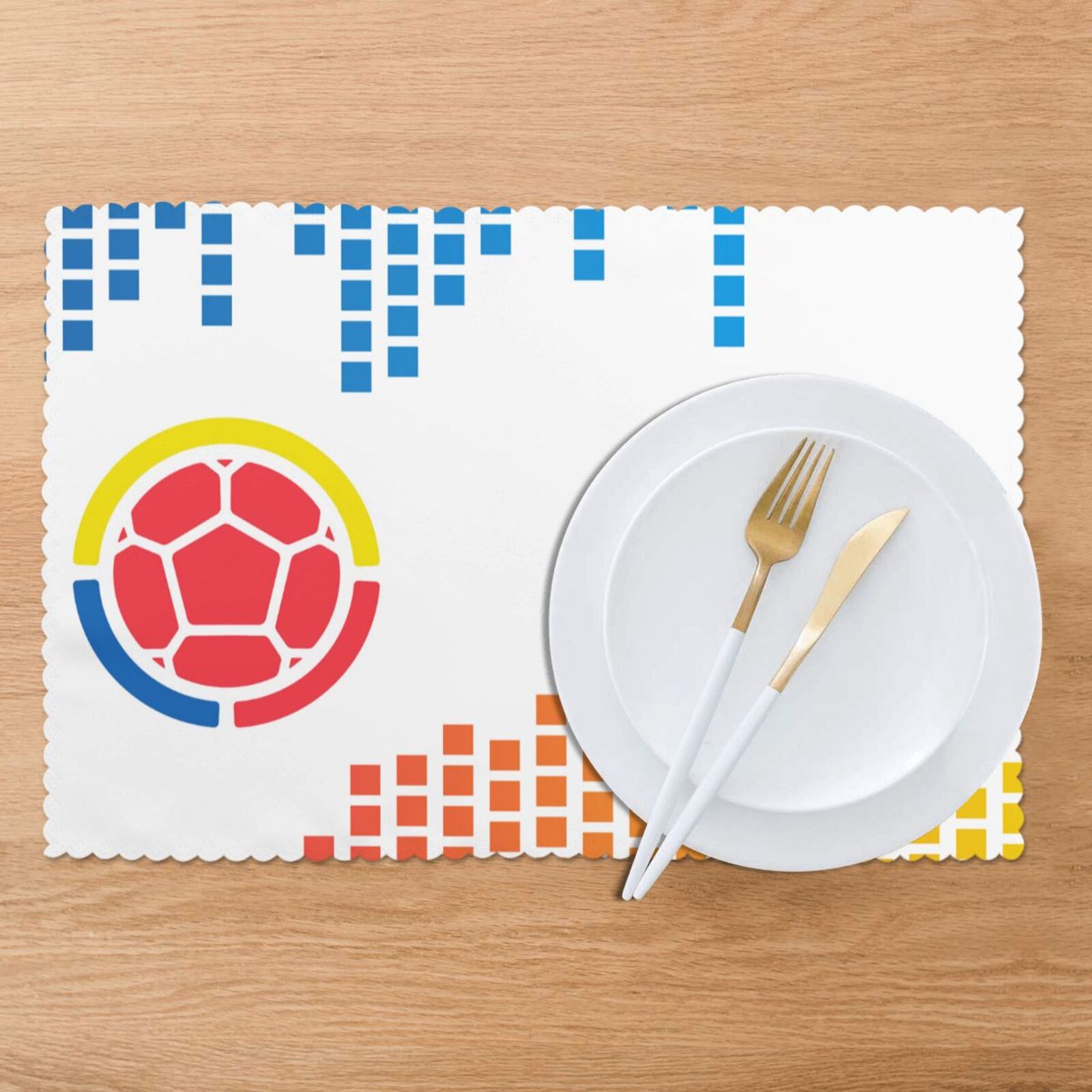 Colombia Placemat Set Of 6 PFD2064 - Soccerfana