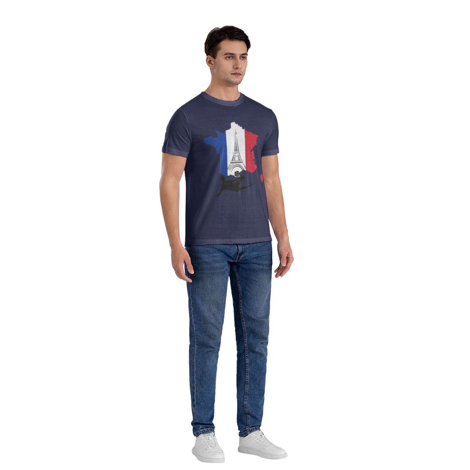 Men's France EURO 2024 Basic Short Sleeve T-Shirt BST1772 - Soccerfana