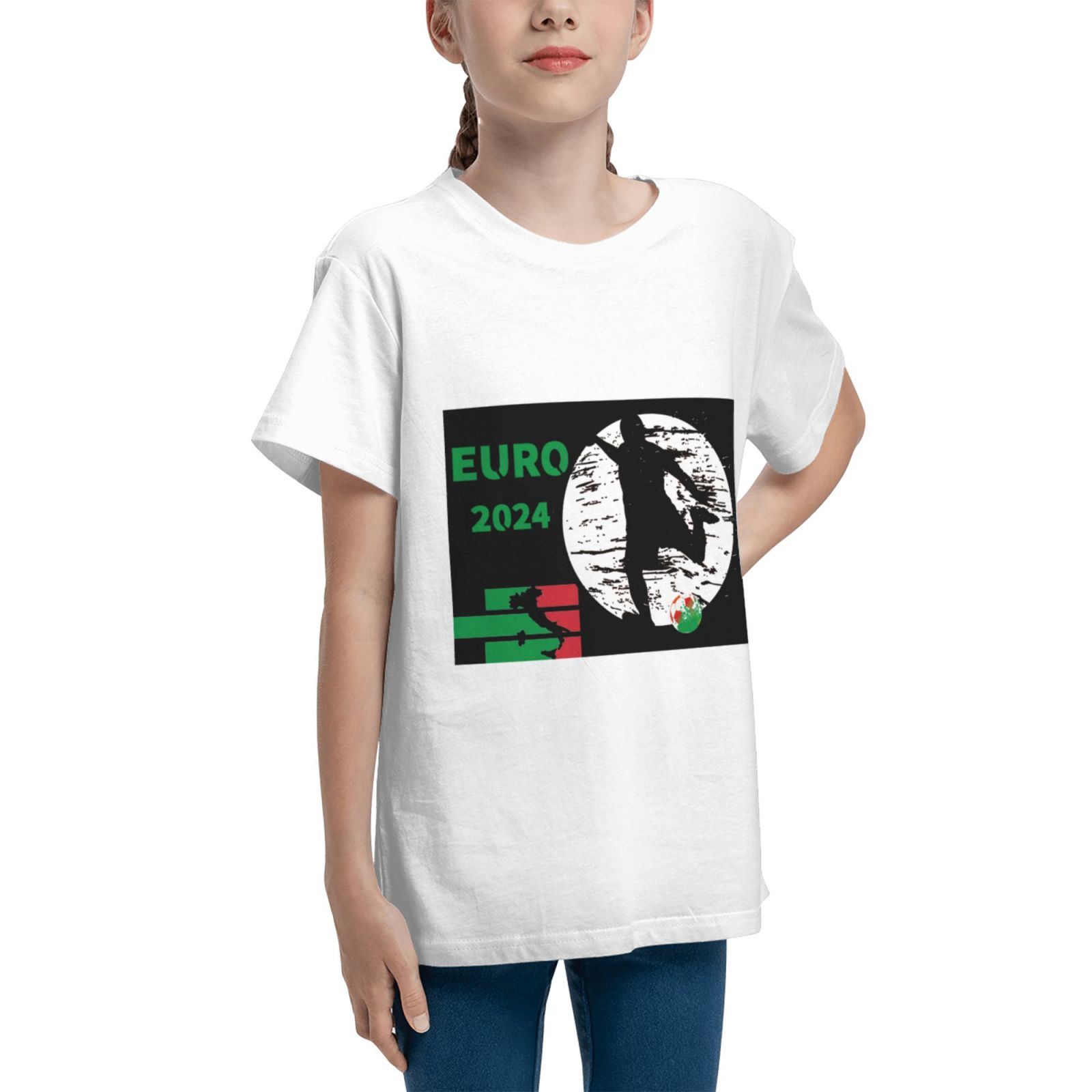 Kid's Italy EURO 2024 Teenage T-shirt TET1757 - Soccerfana