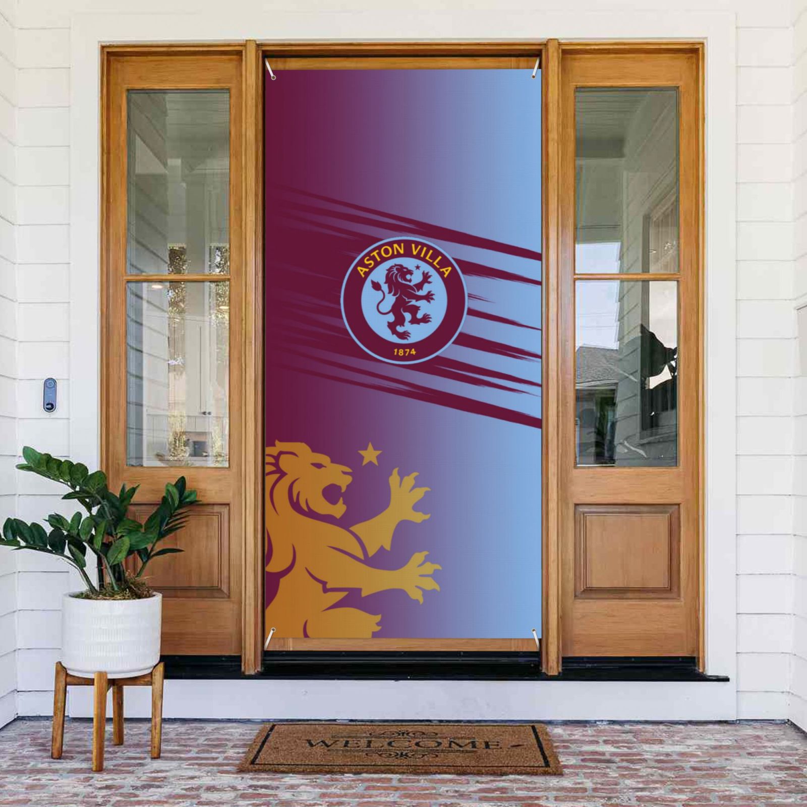 Aston Villa Door Cover Decorated Banner DCB2786 - Soccerfana