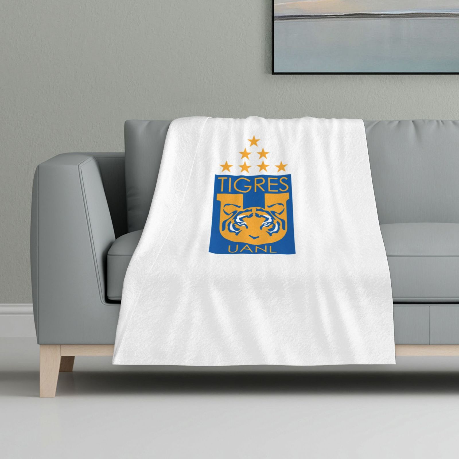 Tigres UANL Flannel Blanket FLB1571 - Soccerfana