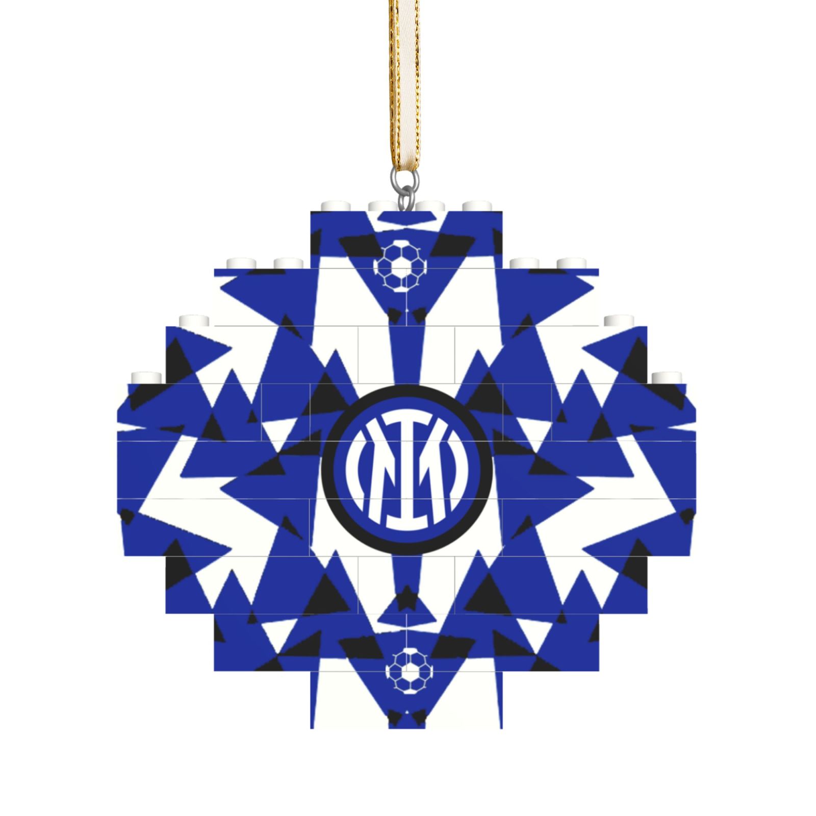 Inter Milan Building Block Puzzle Ornament BBP2014 - Soccerfana