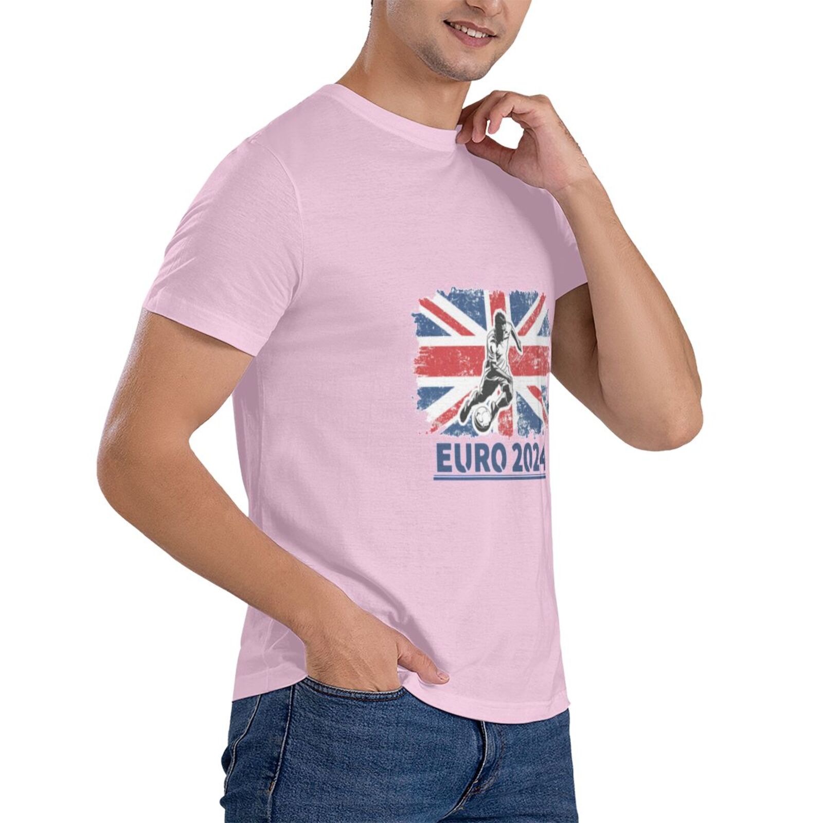 Men's England EURO 2024 Basic Short Sleeve T-Shirt BST1750 - Soccerfana