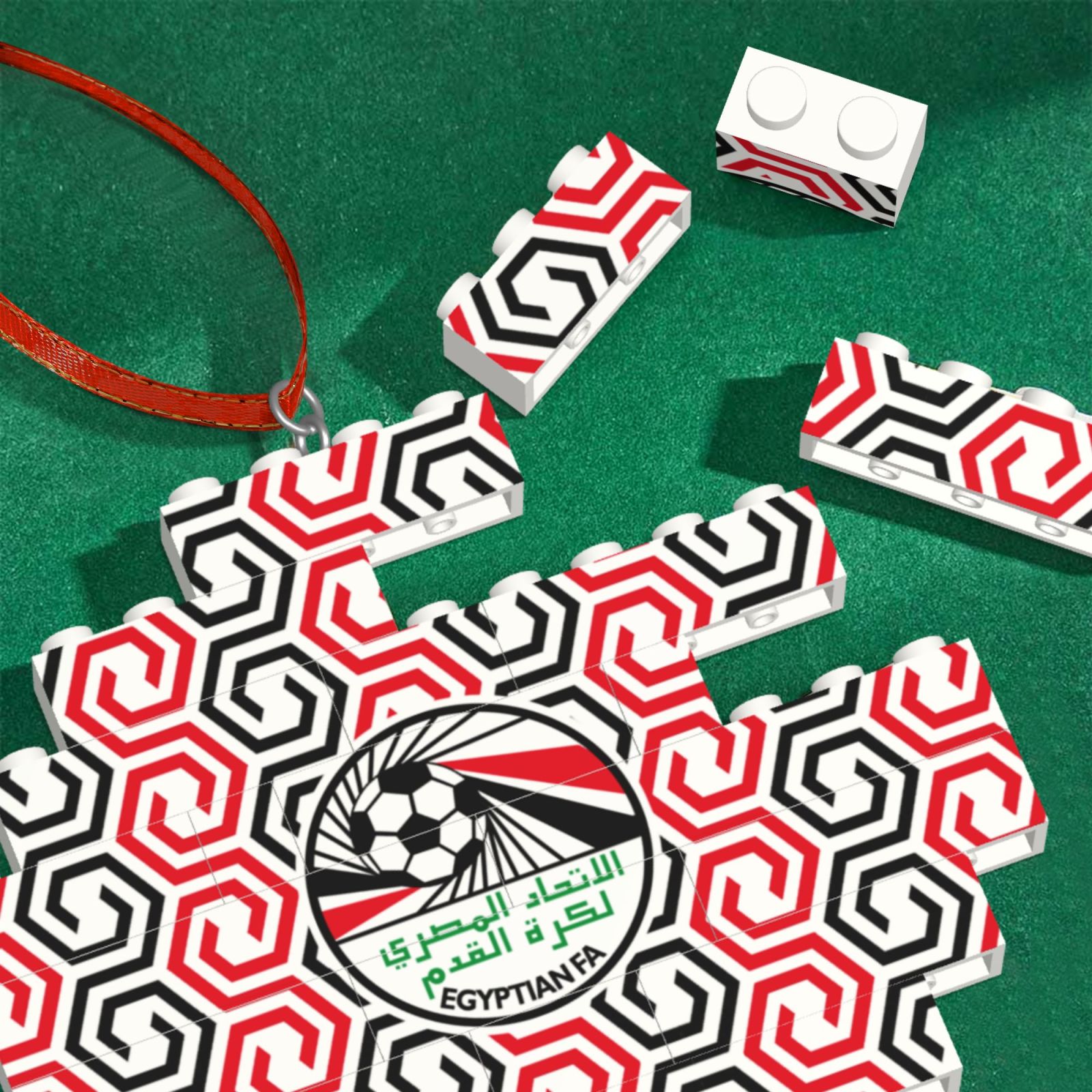 Egypt Building Block Puzzle Ornament BBP2009 - Soccerfana
