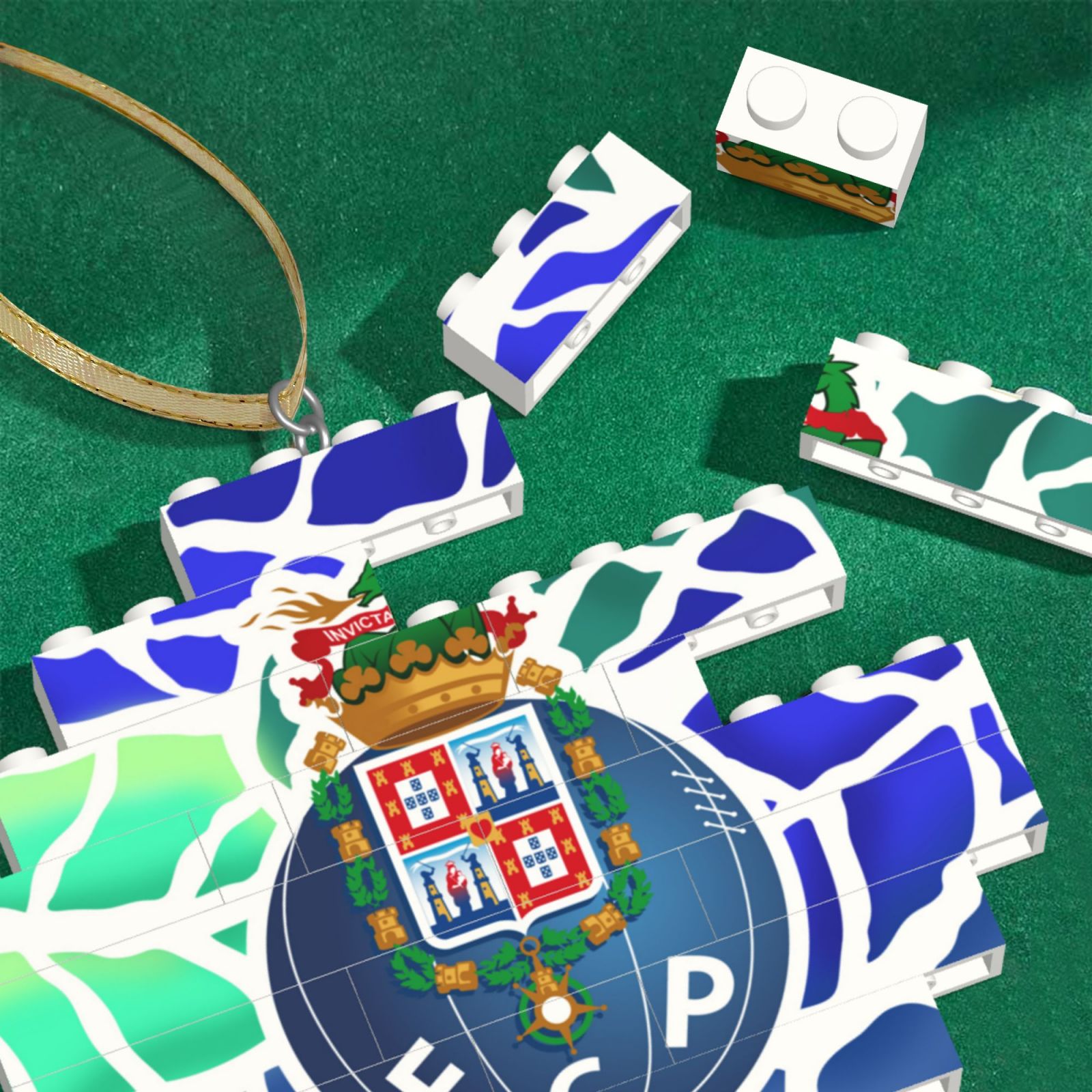 FC Porto Building Block Puzzle Ornament BBP2167 - Soccerfana