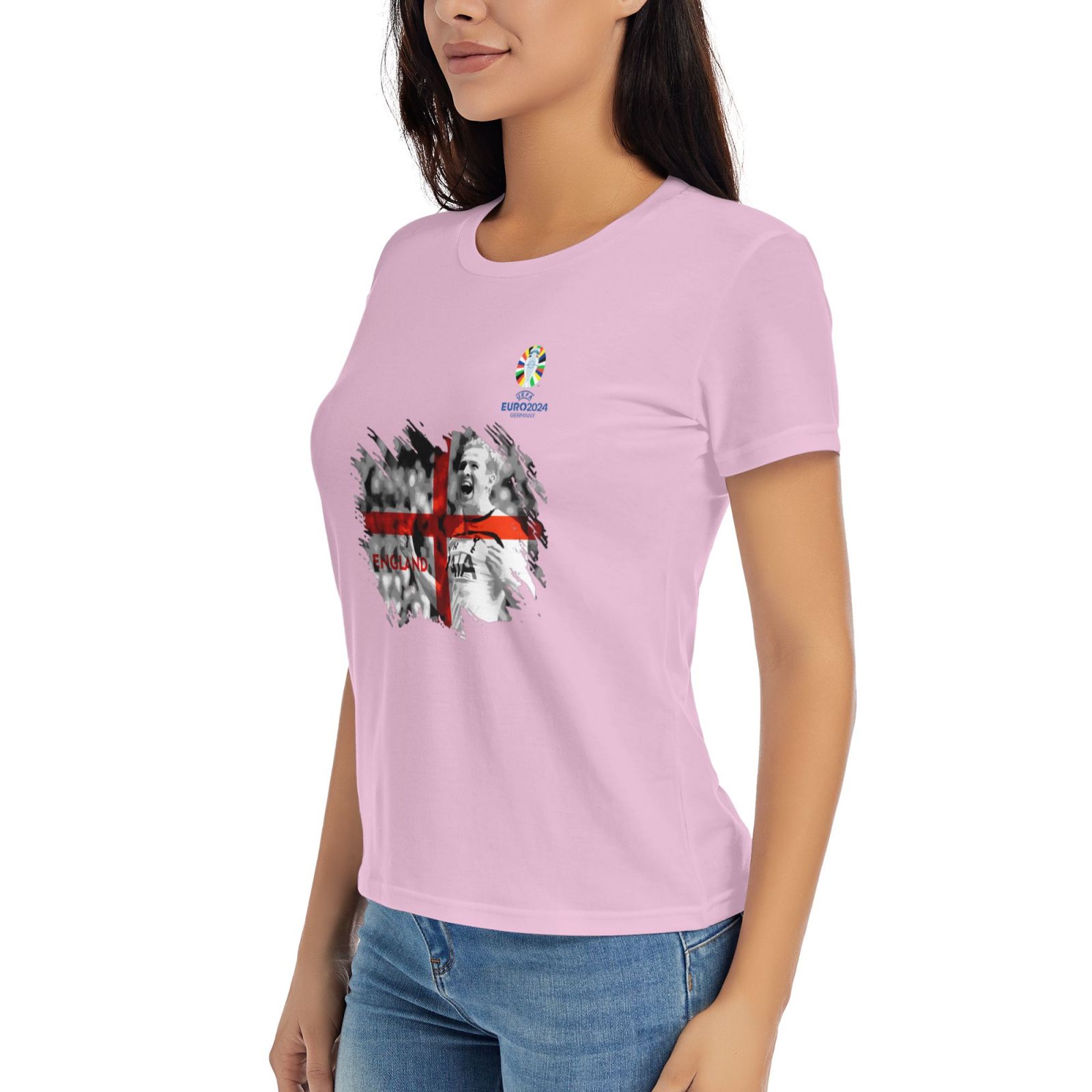 Woman's England EURO 2024 Basic Short Sleeve T-Shirt WBT1712 - Soccerfana