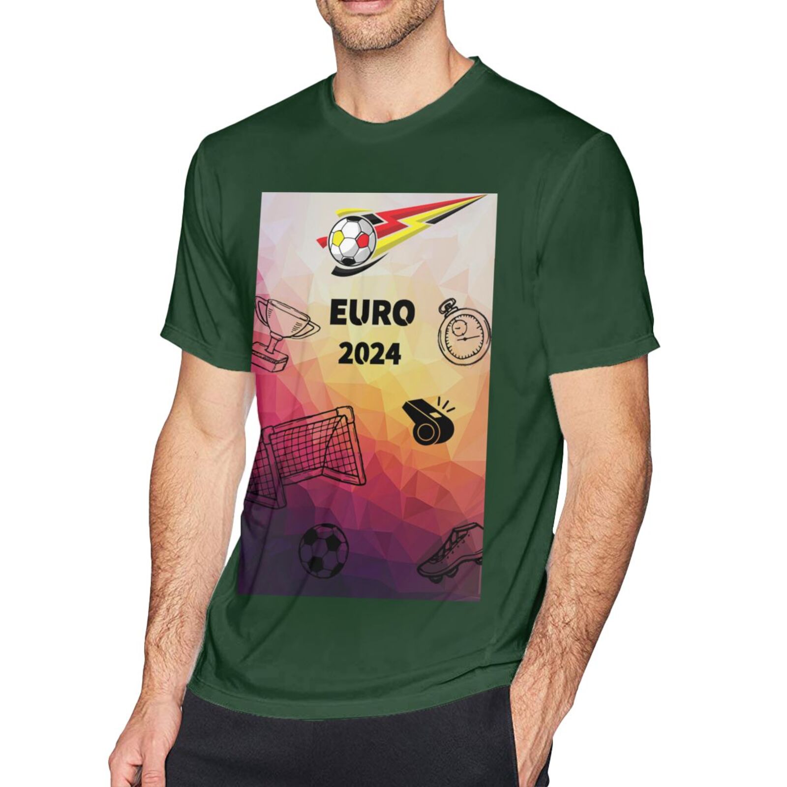Men's Germany EURO 2024 Basic Short Sleeve T-Shirt BST1771 - Soccerfana