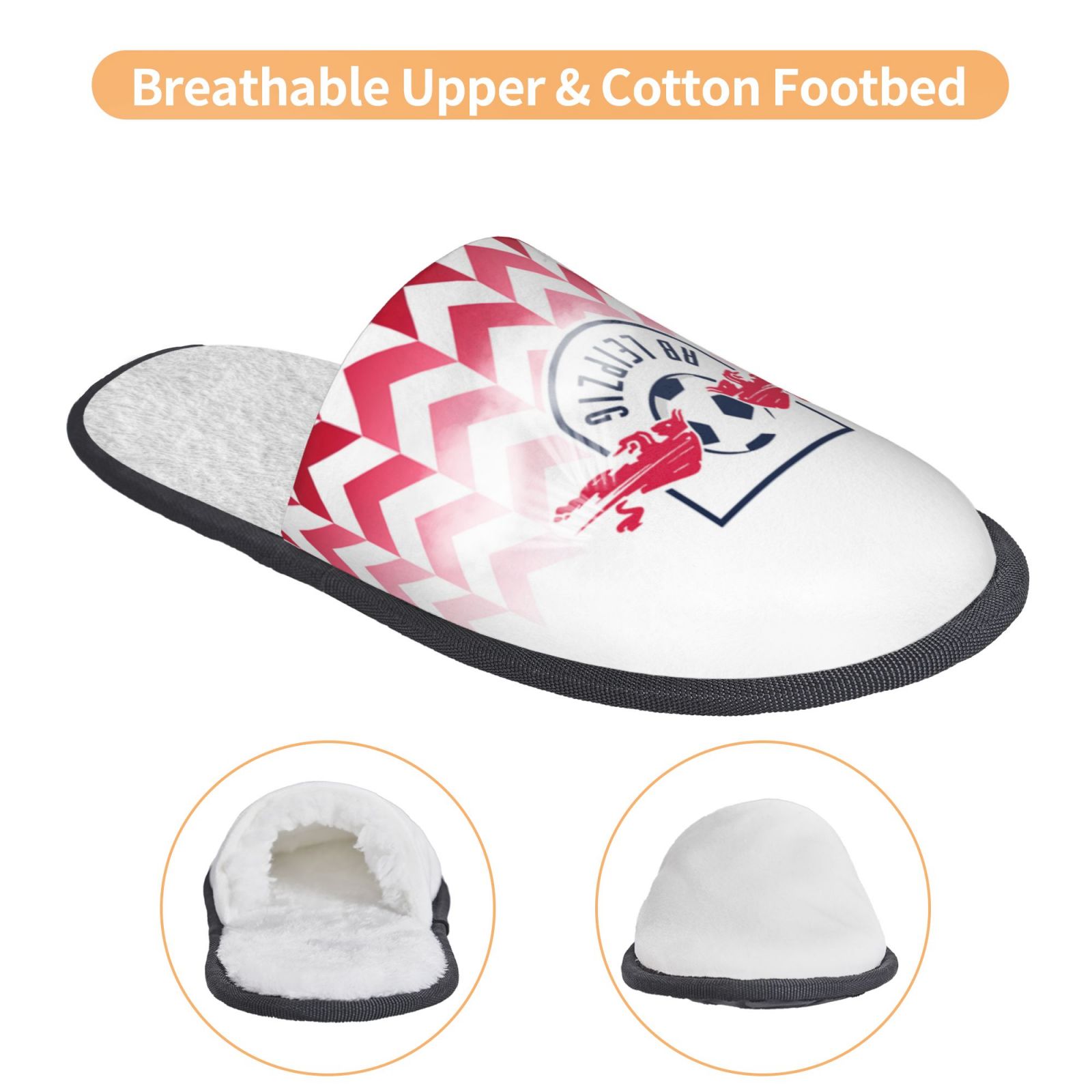 RB Leipzig Cotton Slippers FSP2235 - Soccerfana