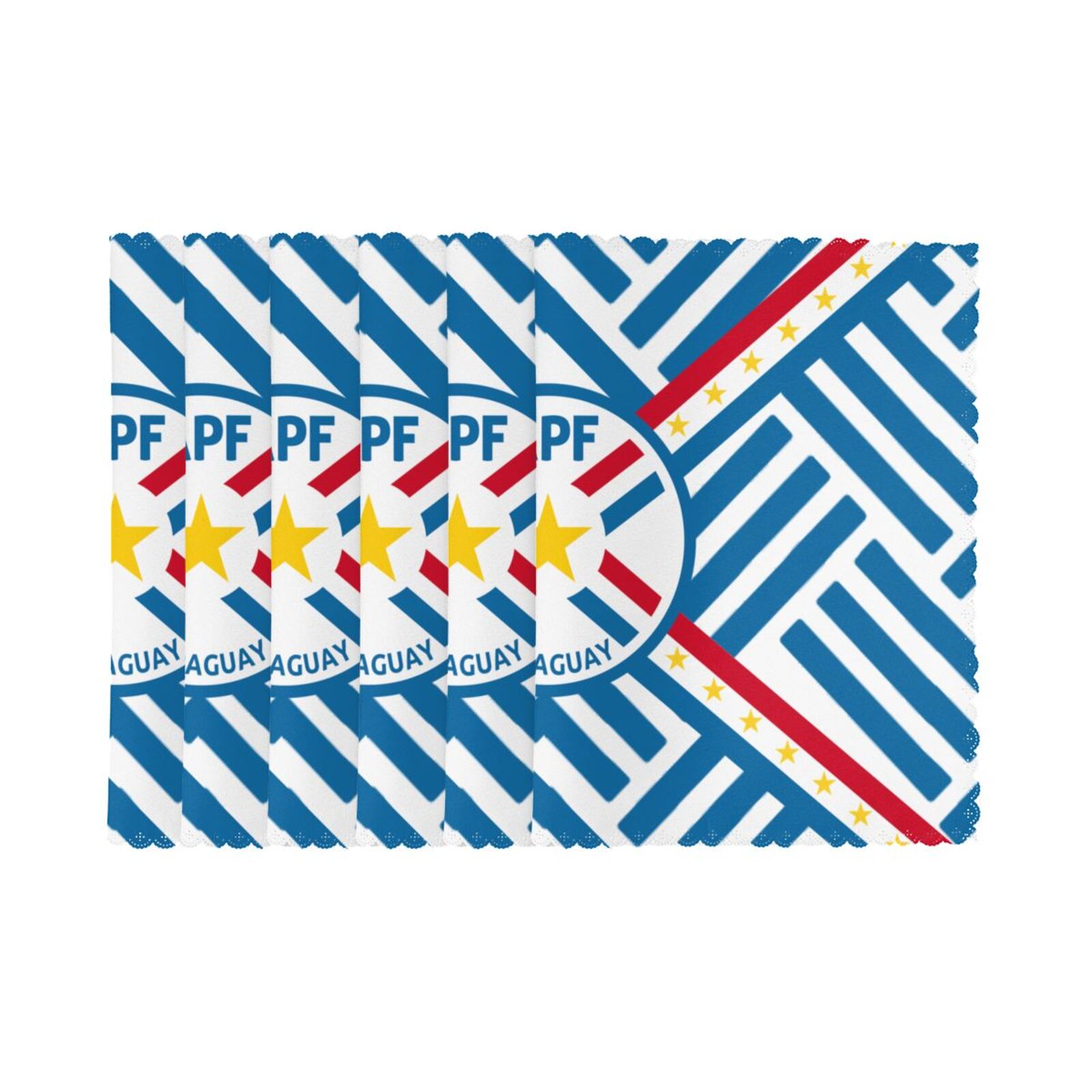 Paraguay Placemat Set Of 6 PFD2301 - Soccerfana
