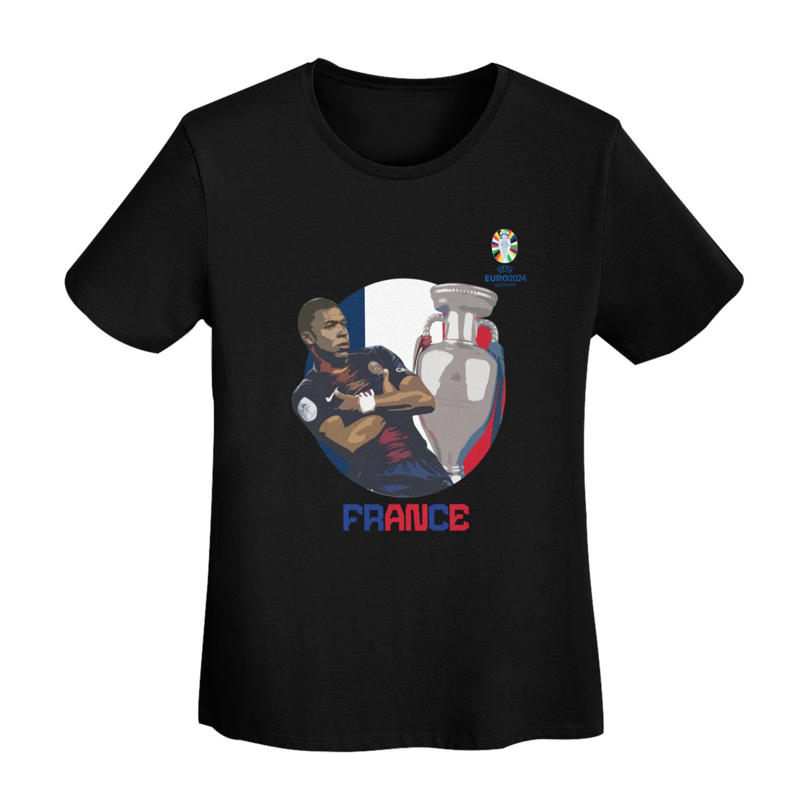 Women's France EURO 2024 Basic Short Sleeve T-Shirt WBT1730 - Soccerfana