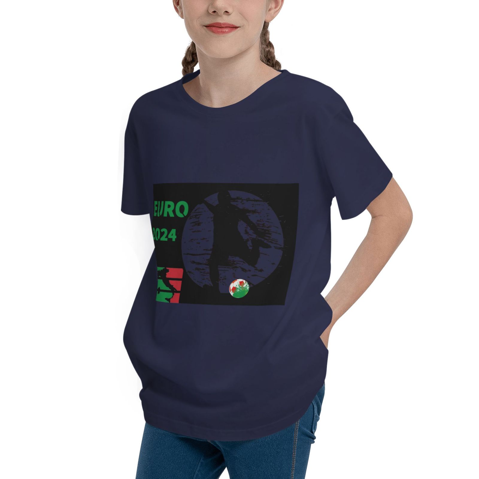 Kid's Italy EURO 2024 Teenage T-shirt TET1757 - Soccerfana