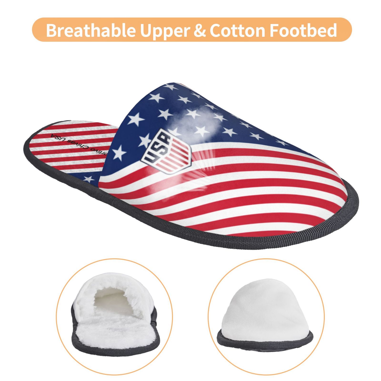 USMNT Cotton Slippers FSP2356 - Soccerfana
