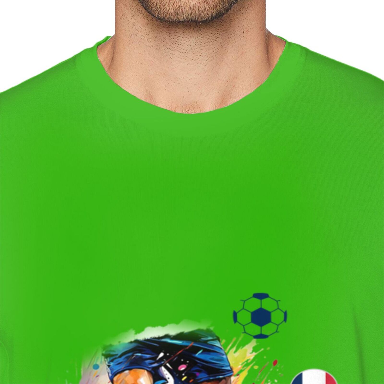 Men's France EURO 2024 Basic Short Sleeve T-Shirt BST1749 - Soccerfana