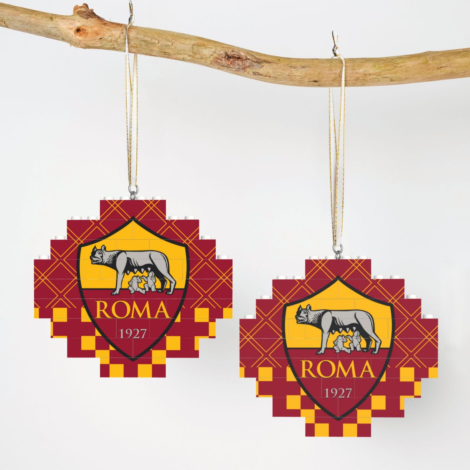 AS Roma Building Block Puzzle Ornament BBP2200 - Soccerfana