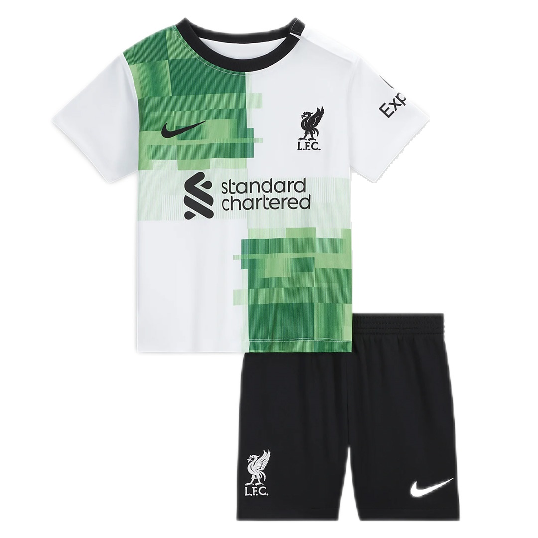 Kid's Liverpool Away Jersey+Shorts 23/24 - Soccerfana