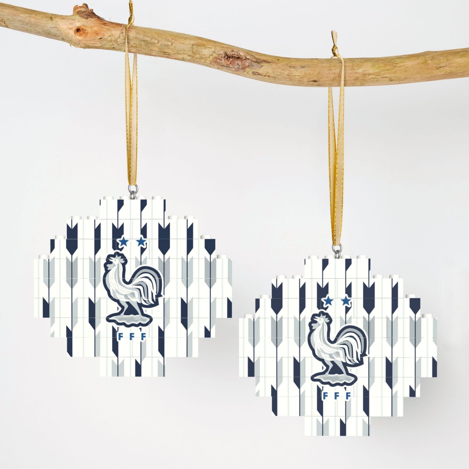 France Building Block Puzzle Ornament BBP2185 - Soccerfana