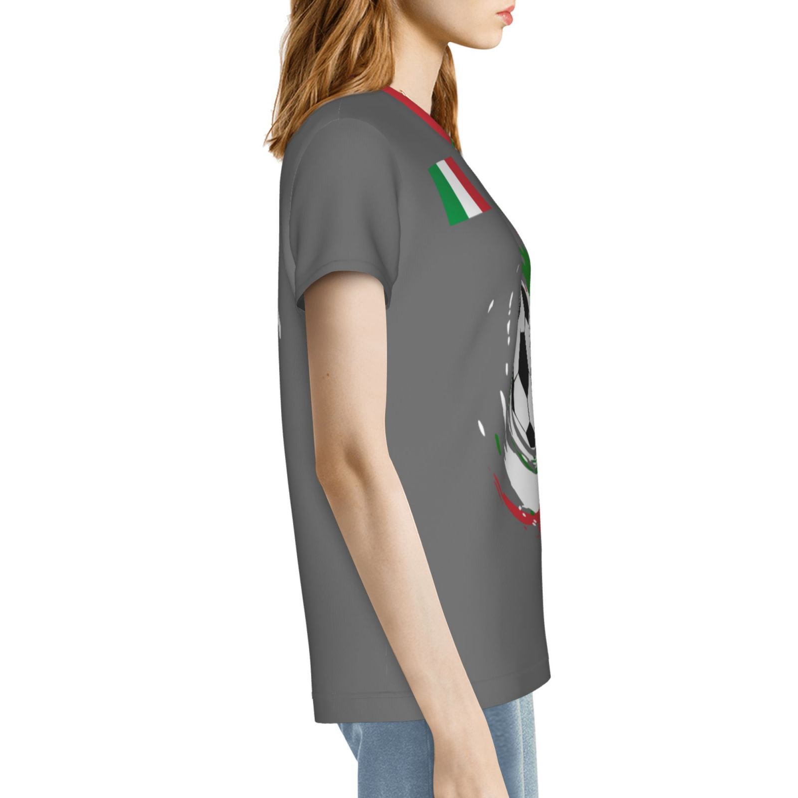 Women's Italy EURO 2024 Short Sleeve T-Shirt WST1688 - Soccerfana