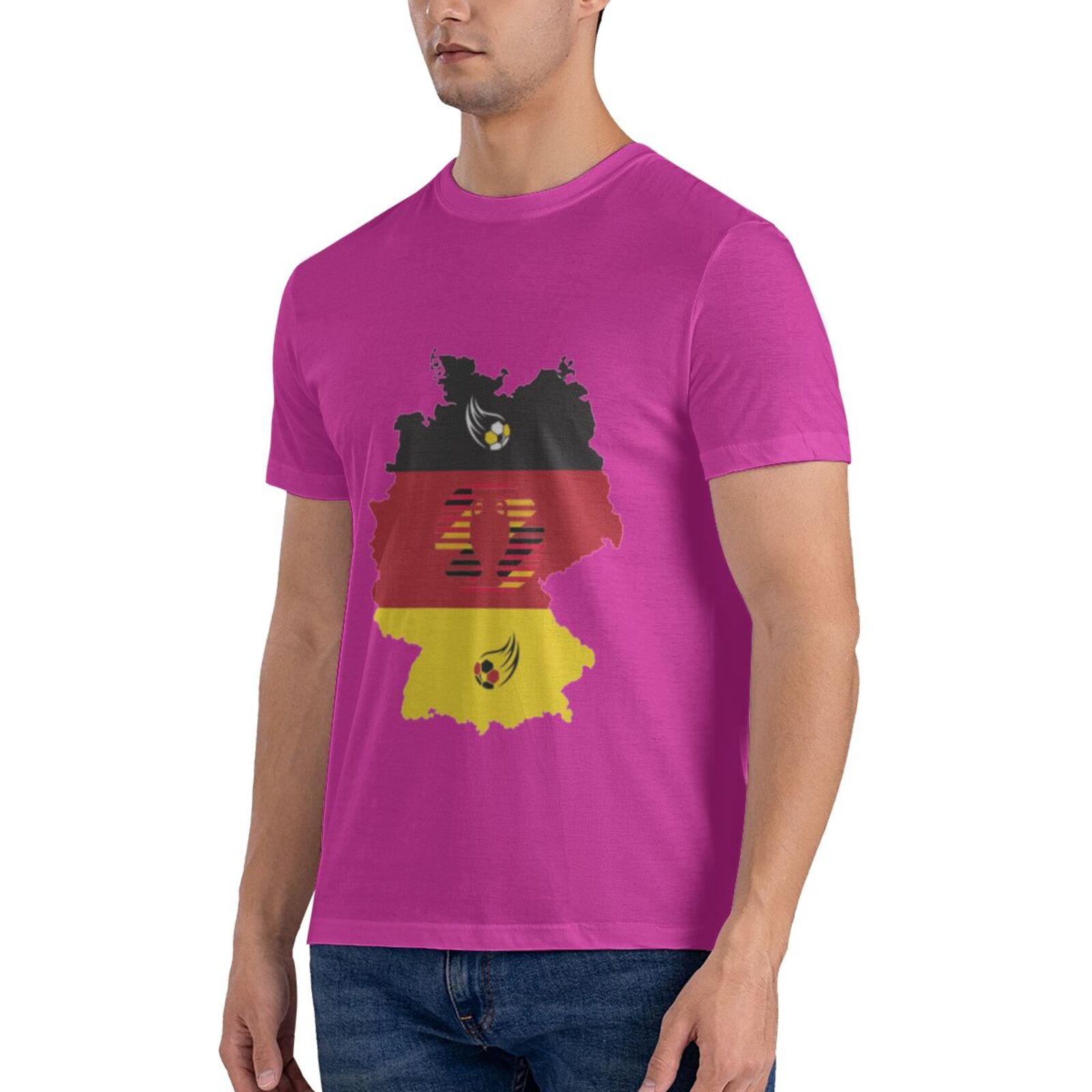 Men's Germany EURO 2024 Basic Short Sleeve T-Shirt BST1770 - Soccerfana