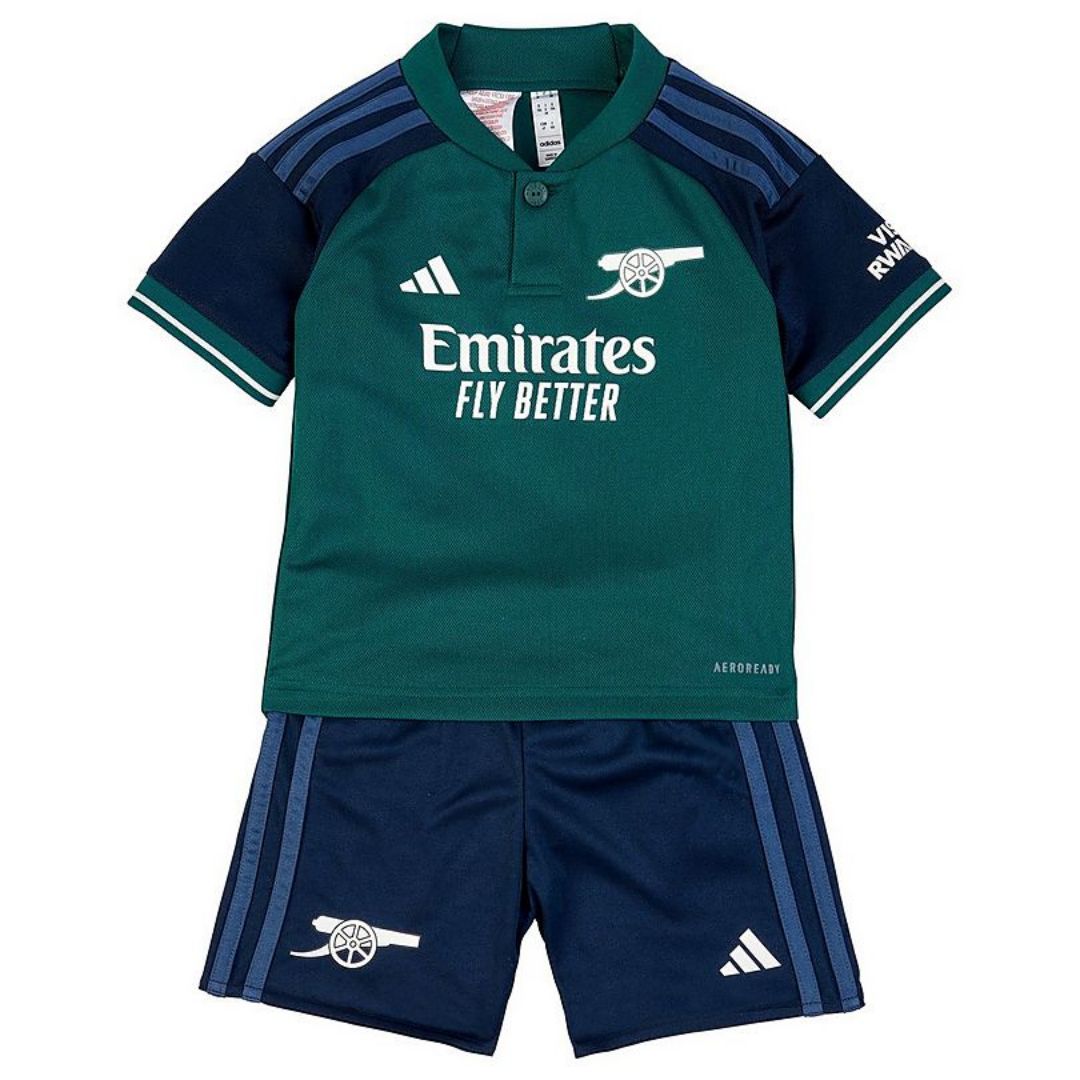 Kid's Arsenal Third Jersey+Shorts 23/24 - Soccerfana