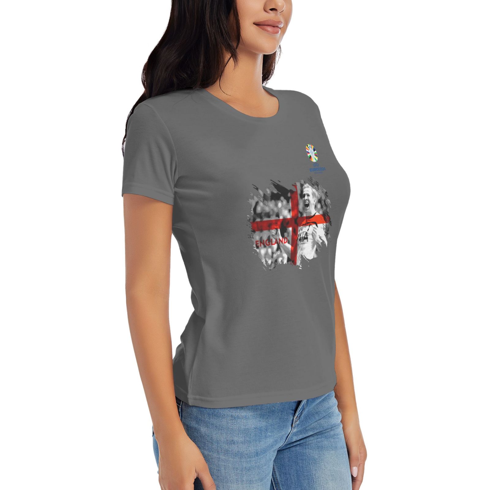 Woman's England EURO 2024 Basic Short Sleeve T-Shirt WBT1712 - Soccerfana
