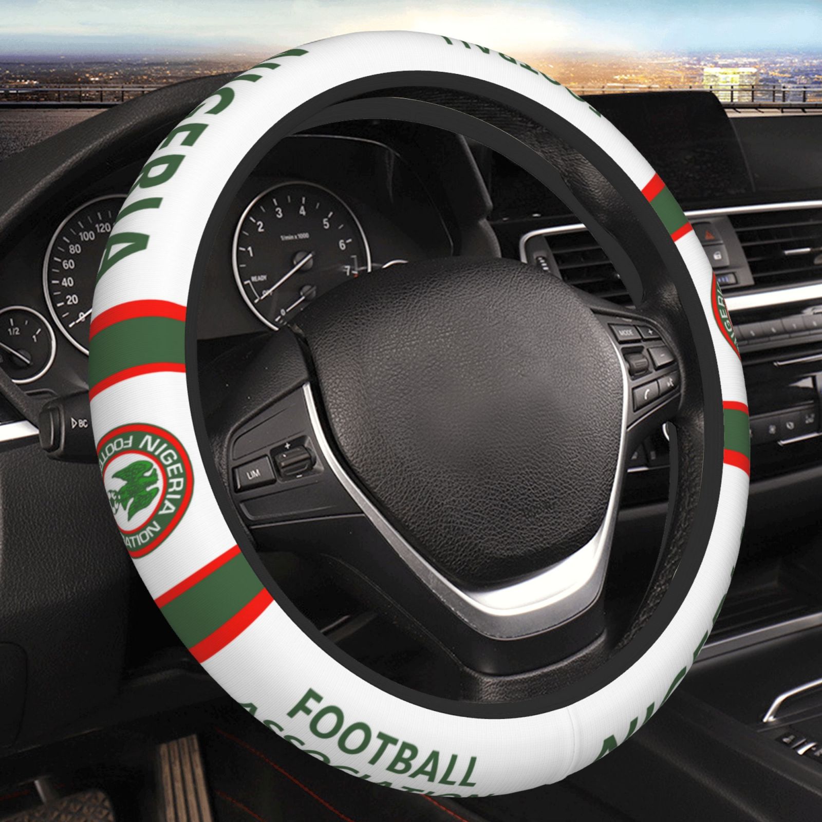 Nigeria Steering Wheel Cover ESW2425 - Soccerfana